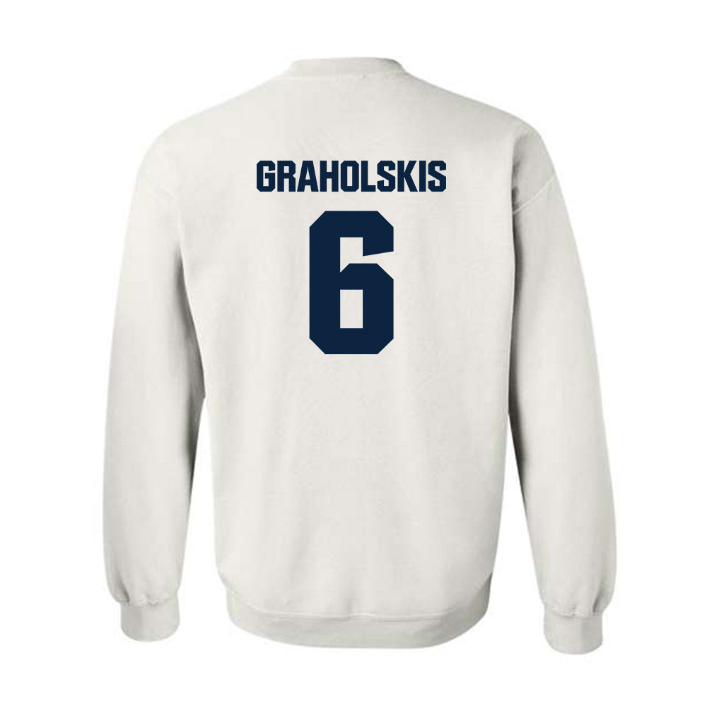 MCLA - NCAA Men's Ice Hockey : Krisjanis Graholskis - Classic Shersey Crewneck Sweatshirt-1
