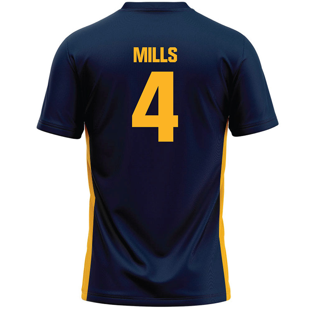 MCLA - NCAA Men's Basketball : Jayden Mills - Navy Lacrosse Jersey -1