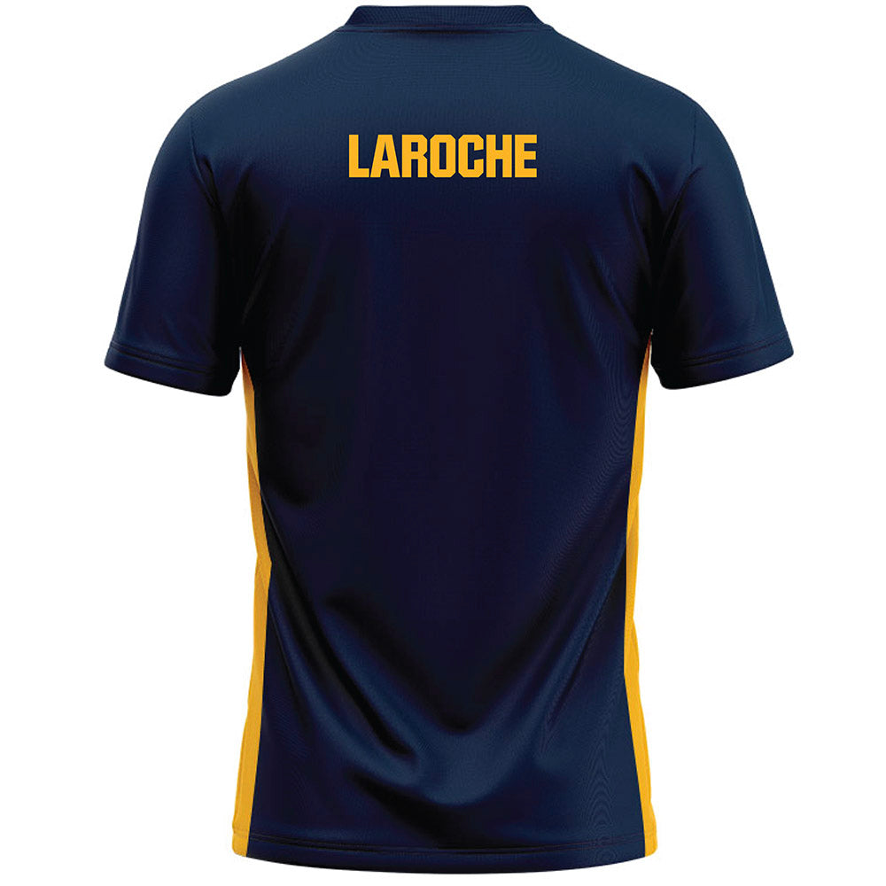 MCLA - NCAA Women's Cross Country : Natalie LaRoche - Navy Lacrosse Jersey -1