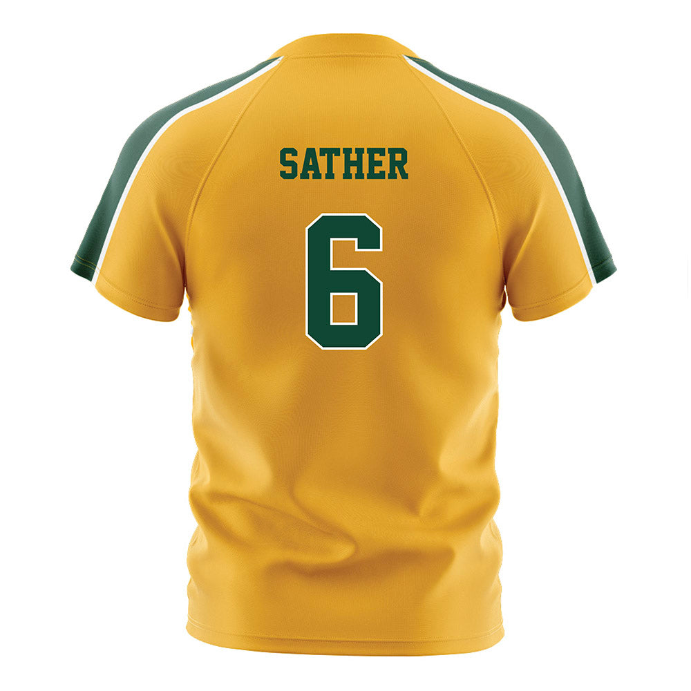 Baylor - NCAA Women's Soccer : Noelle Sather - Gold Soccer Jersey-1