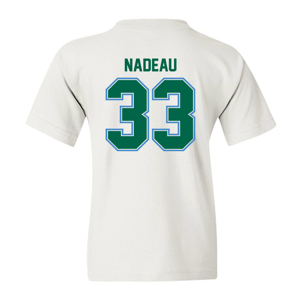 Tulane - NCAA Men's Basketball : Tj Nadeau - Youth T-Shirt-1