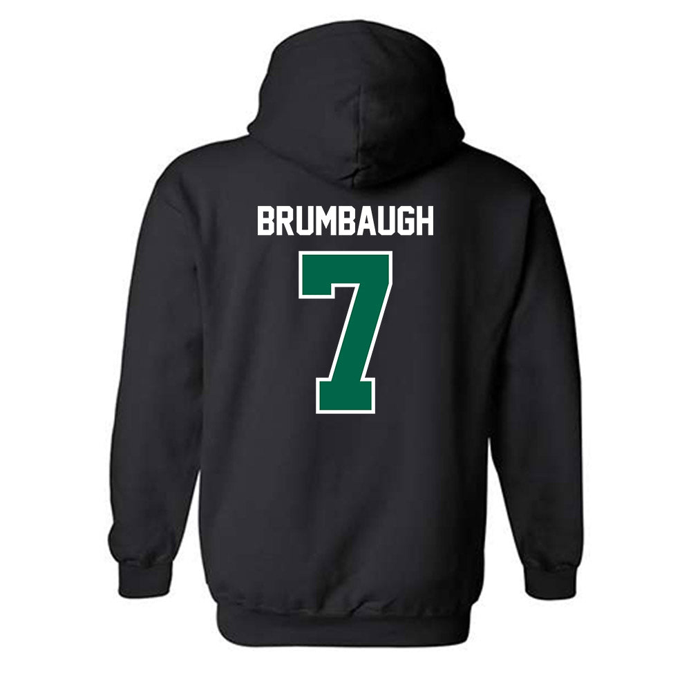 Tulane - NCAA Men's Basketball : Rowan Brumbaugh - Hooded Sweatshirt-1