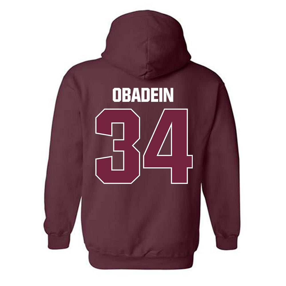 SIU Carbondale - NCAA Football : David Obadein - Classic Shersey Hooded Sweatshirt-1