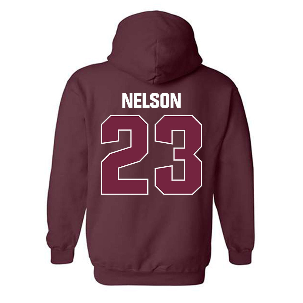 SIU Carbondale - NCAA Women's Basketball : Tkiyah Nelson - Classic Shersey Hooded Sweatshirt-1