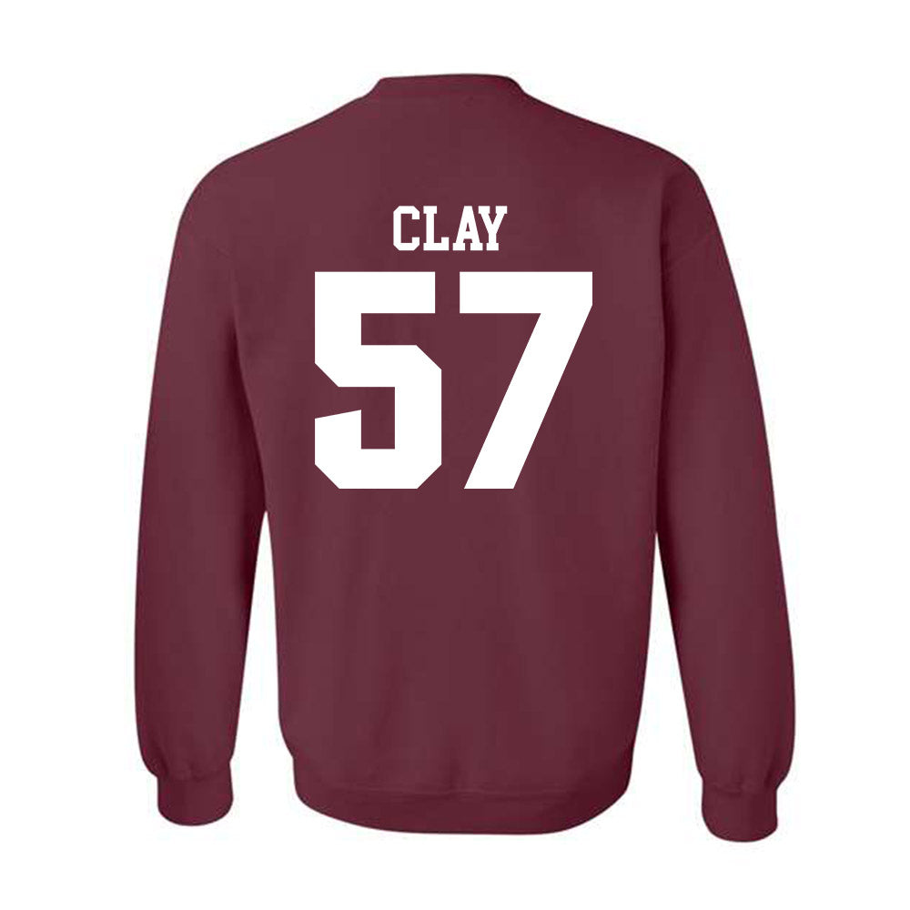 SIU Carbondale - NCAA Football : Kaden Clay - Classic Shersey Crewneck Sweatshirt-1