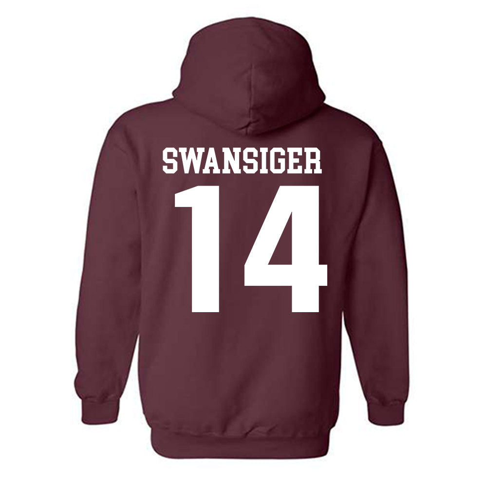 SIU Carbondale - NCAA Women's Volleyball : Ella Swansiger - Classic Shersey Hooded Sweatshirt-1