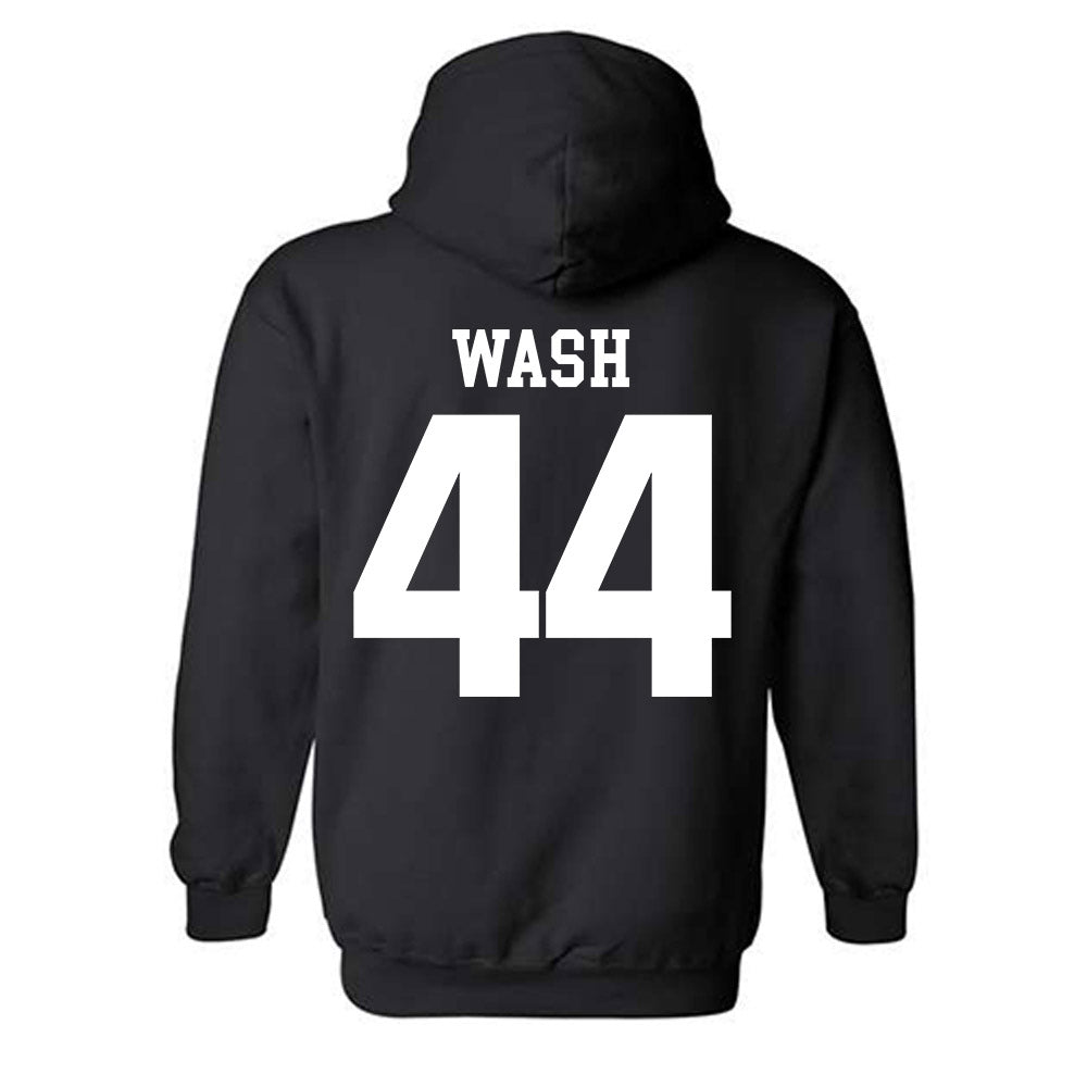 SIU Carbondale - NCAA Football : Miles Wash - Classic Shersey Hooded Sweatshirt-1