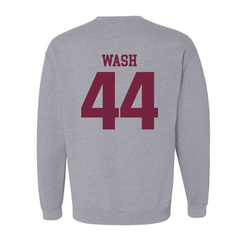 SIU Carbondale - NCAA Football : Miles Wash - Classic Shersey Crewneck Sweatshirt-1