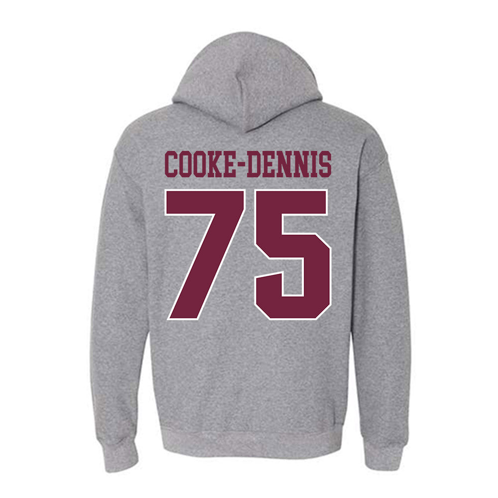 SIU Carbondale - NCAA Football : Tristan Cooke-Dennis - Classic Shersey Hooded Sweatshirt-1
