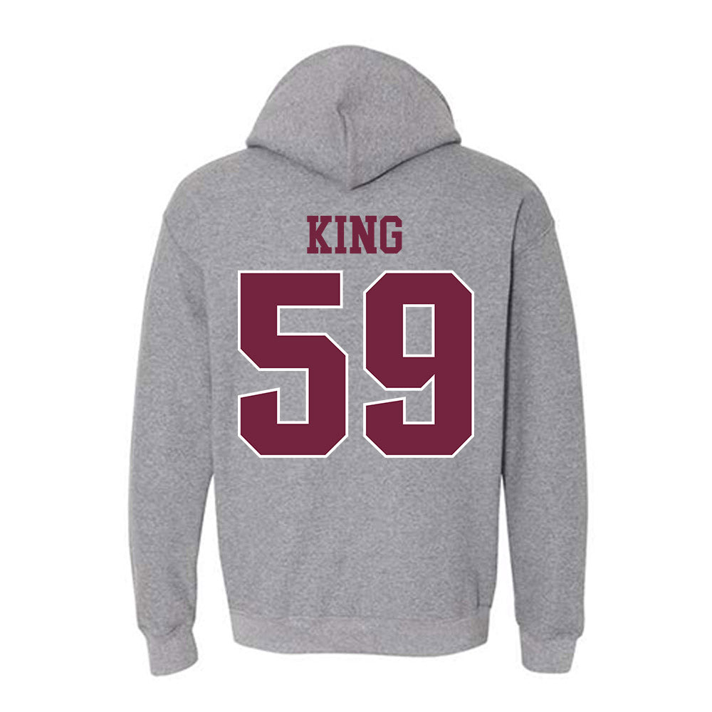 SIU Carbondale - NCAA Football : Brennan King - Classic Shersey Hooded Sweatshirt-1