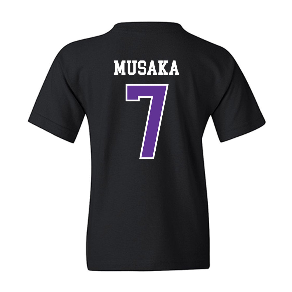 SFA - NCAA Men's Basketball : Tichyque Musaka - Youth T-Shirt-1
