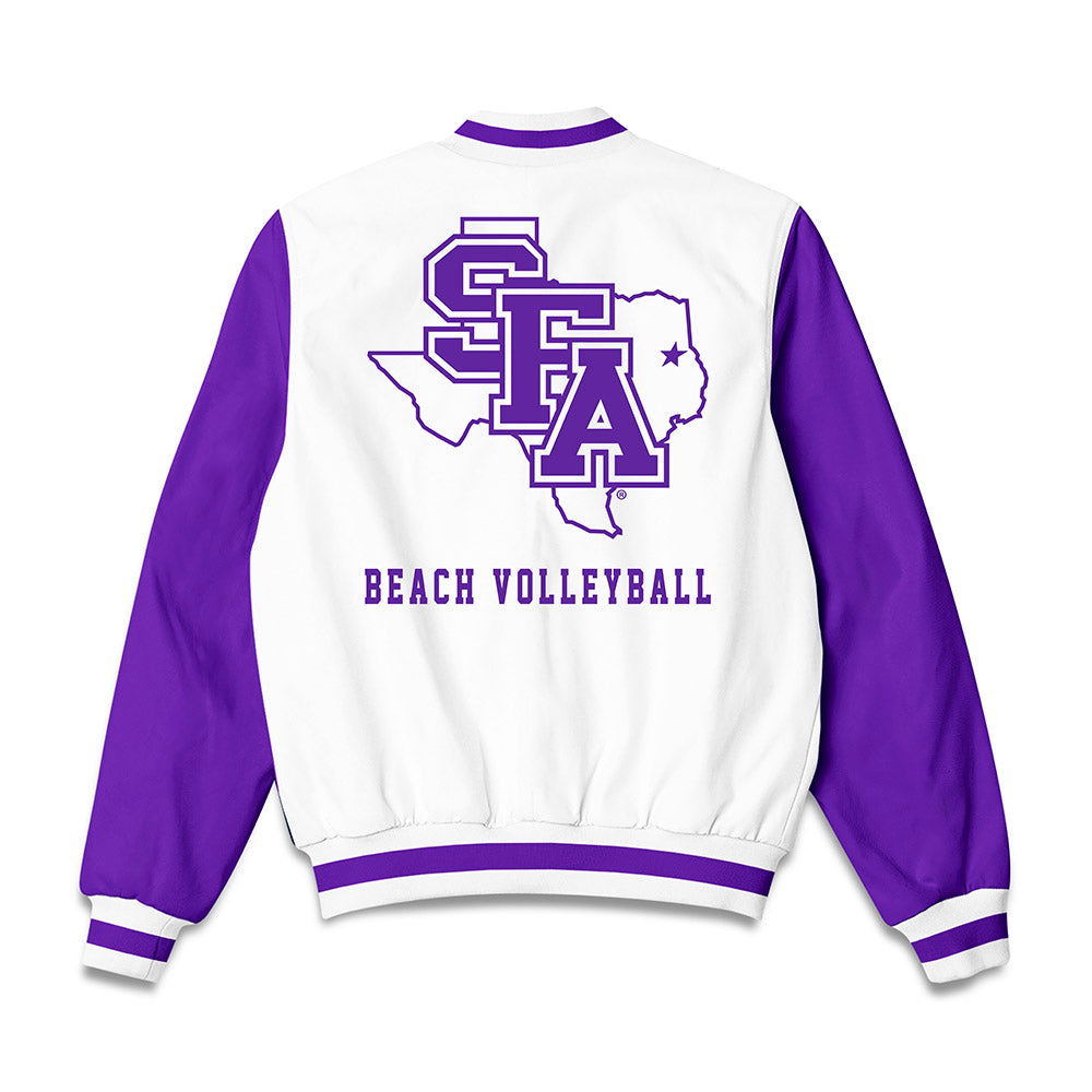 SFA - NCAA Beach Volleyball : Hailey Prodan - Bomber Jacket-1