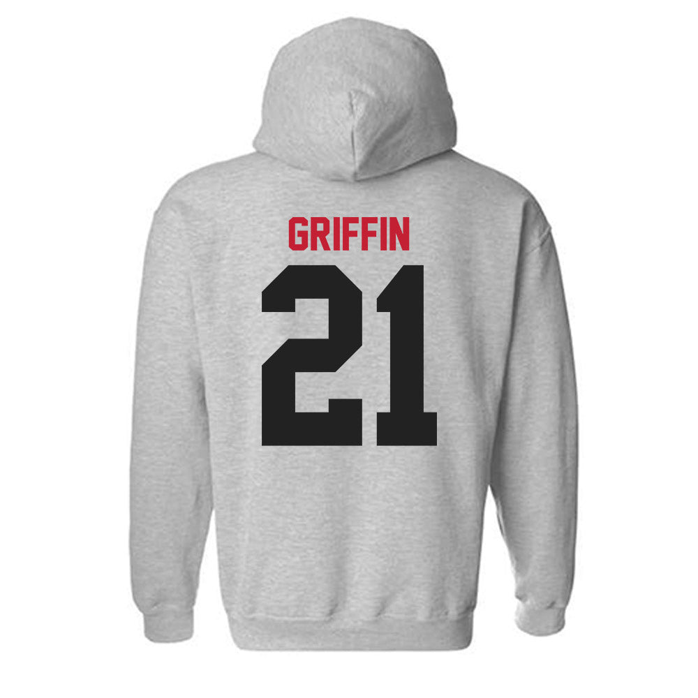 Ball State - NCAA Football : Diante Griffin - Classic Shersey Hooded Sweatshirt-1
