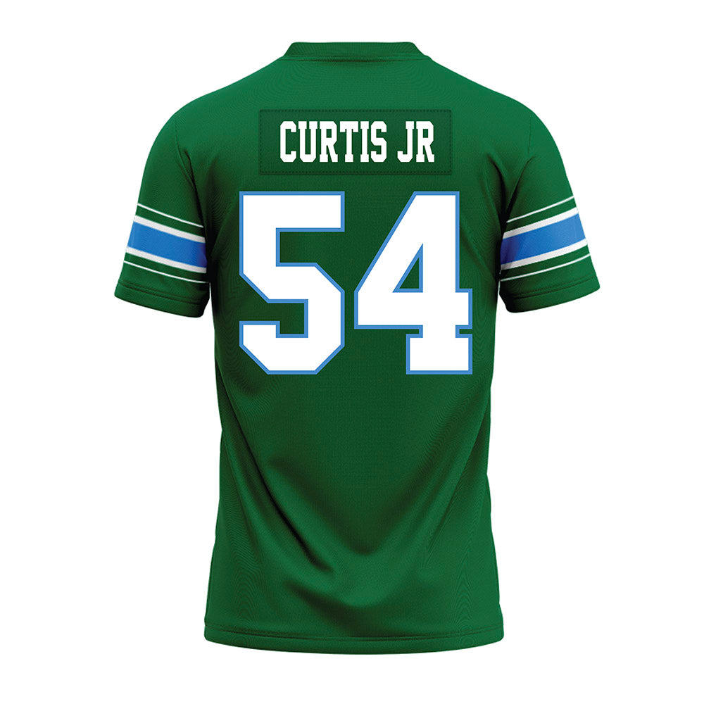 Tulane - NCAA Football : Jeffrey Curtis Jr - Green Premium Football Jersey-1