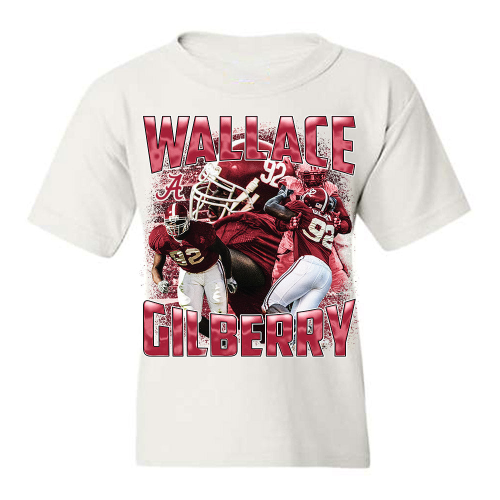 Alabama - Football Alumni : Wallace Gilberry - Player Collage Youth T-Shirt