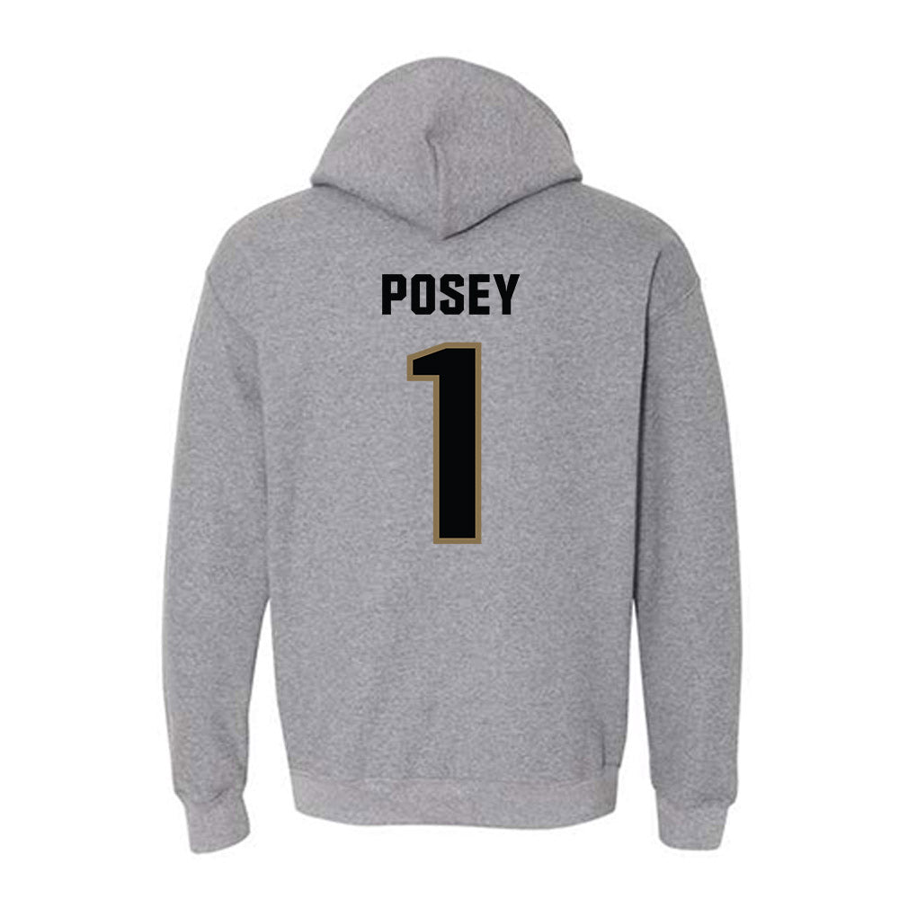 UNC Pembroke - NCAA Football : Miles Posey - Classic Shersey Hooded Sweatshirt-1