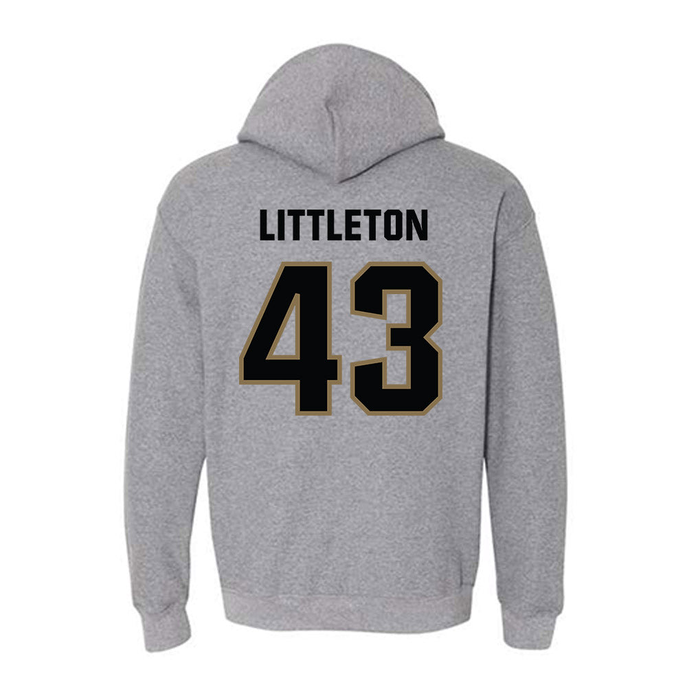UNC Pembroke - NCAA Baseball : Garrett Littleton - Classic Shersey Hooded Sweatshirt-1