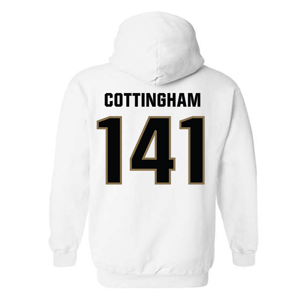UNC Pembroke - NCAA Wrestling : Chance Cottingham - Classic Shersey Hooded Sweatshirt-1