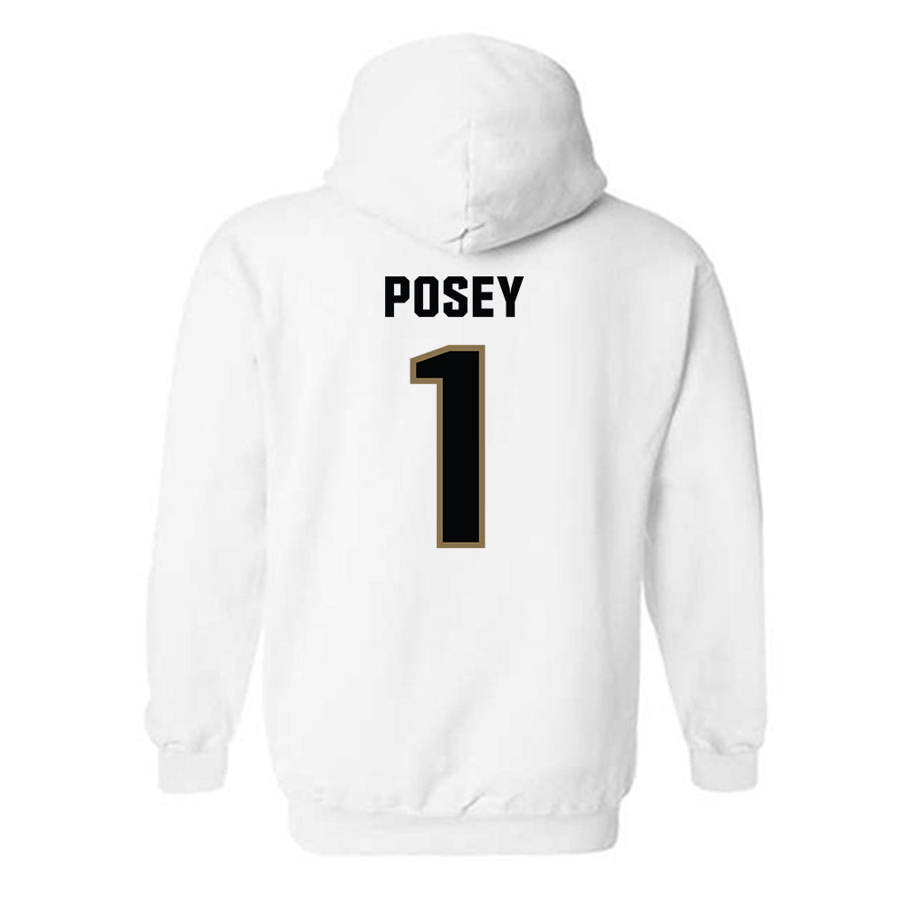 UNC Pembroke - NCAA Football : Miles Posey - Classic Shersey Hooded Sweatshirt-1