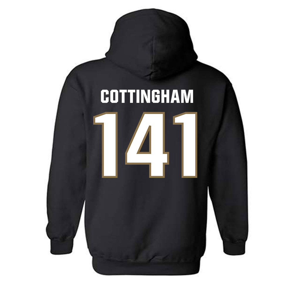 UNC Pembroke - NCAA Wrestling : Chance Cottingham - Classic Shersey Hooded Sweatshirt-1