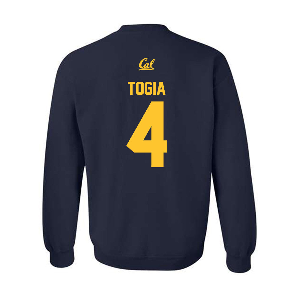 UC Berkeley - NCAA Softball : Anaya Togia - Sports Shersey Crewneck Sweatshirt-1