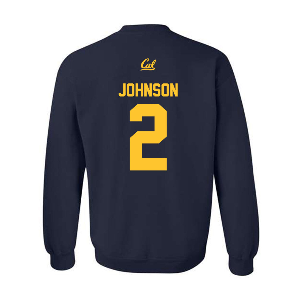 UC Berkeley - NCAA Women's Volleyball : Sophia Johnson - Sports Shersey Crewneck Sweatshirt-1