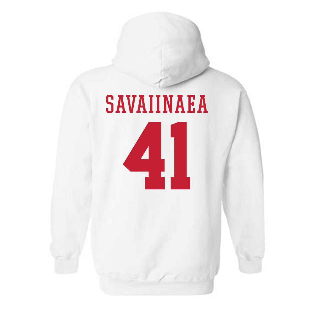 Arizona - NCAA Football : Julian Savaiinaea - Sports Shersey Hooded Sweatshirt-1