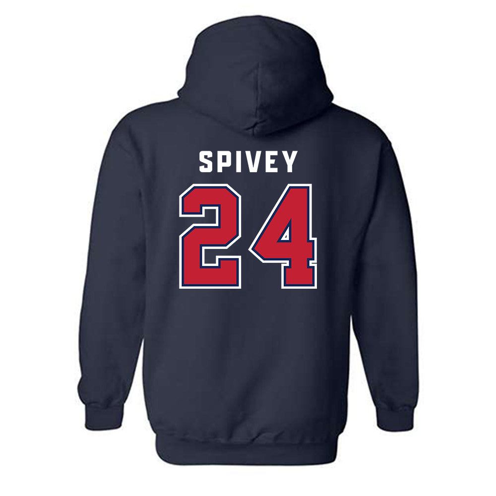 Arizona - NCAA Football : Kingston Spivey - Sports Shersey Hooded Sweatshirt-1