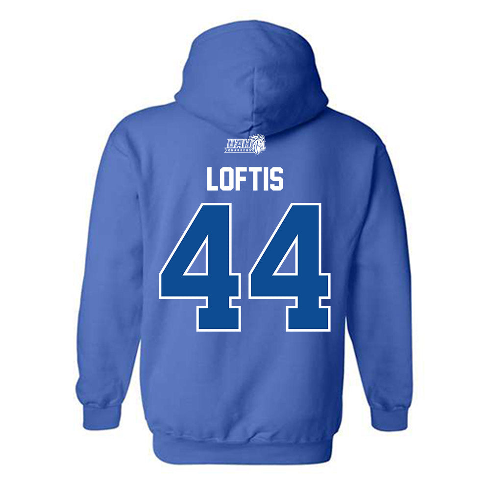 UAH - NCAA Baseball : Cole Loftis - Classic Shersey Hooded Sweatshirt-1