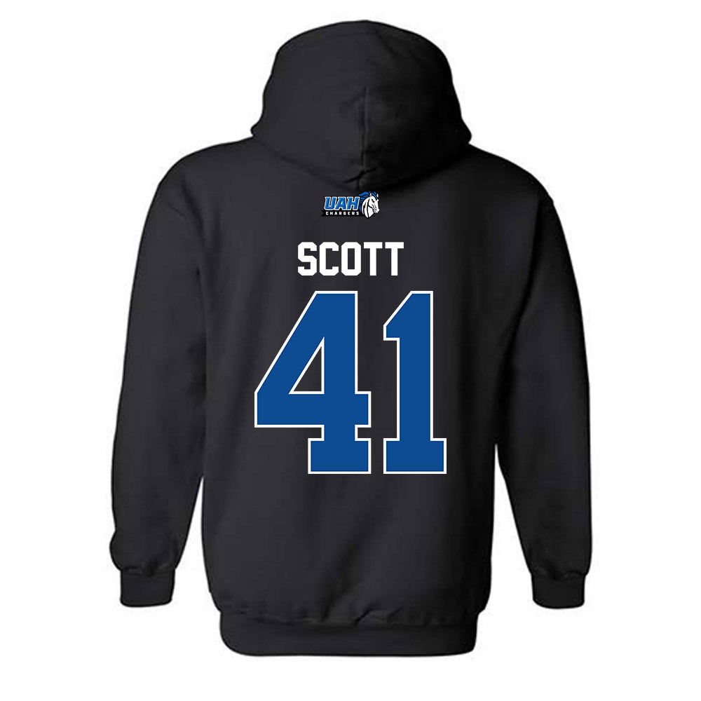 UAH - NCAA Baseball : Memphis Scott - Classic Shersey Hooded Sweatshirt-1