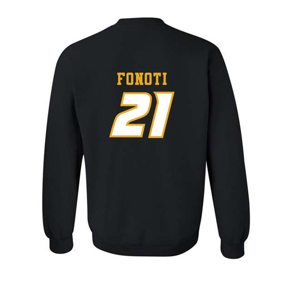 Missouri - NCAA Football : Malae Fonoti - STP Black Crewneck Sweatshirt-1