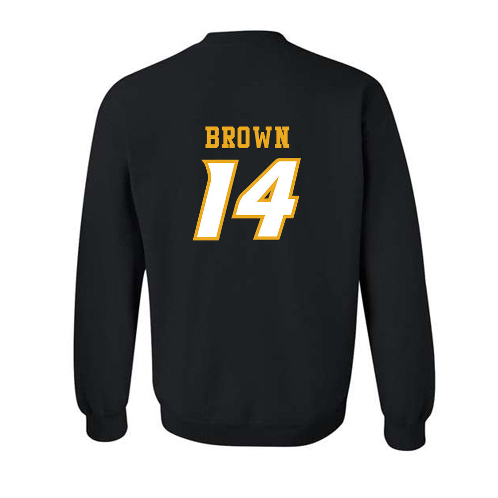 Missouri - NCAA Football : Brett Brown - STP Black Crewneck Sweatshirt-1