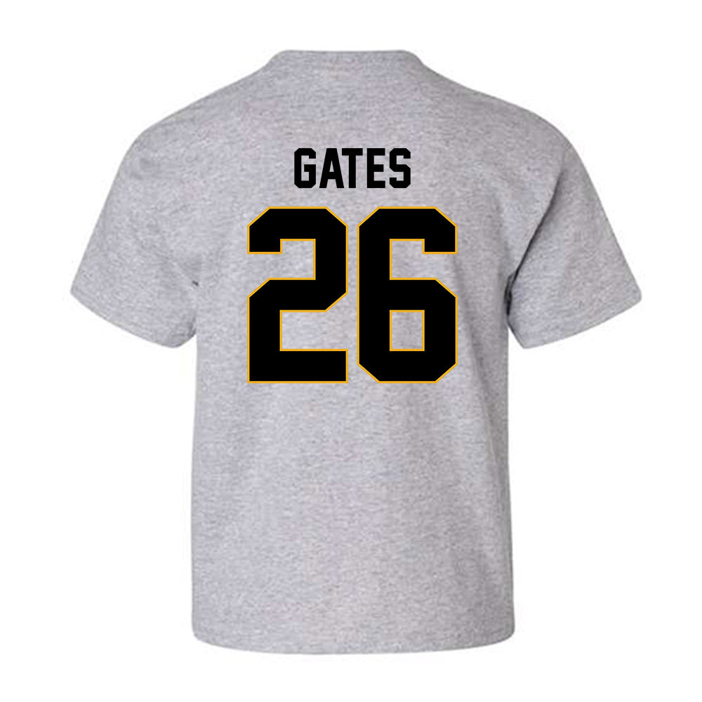 Missouri - NCAA Football : Jaxson Gates - STP Grey Youth T-Shirt-1