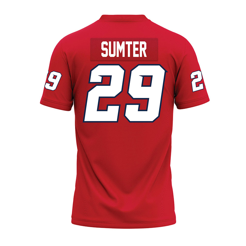 Fresno State - NCAA Football : Malakai Sumter - Red Premium Football Jersey-1