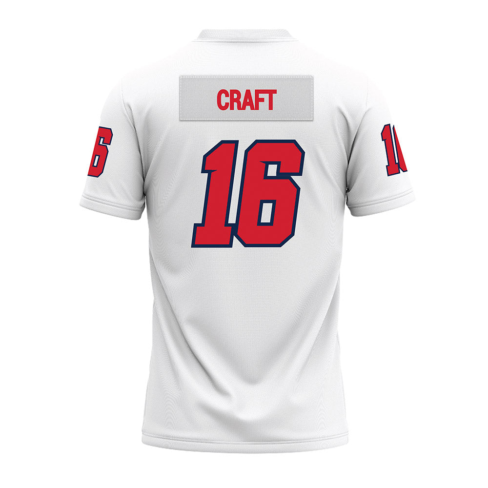Fresno State - NCAA Football : Jonathan Craft - White Premium Football Jersey-1