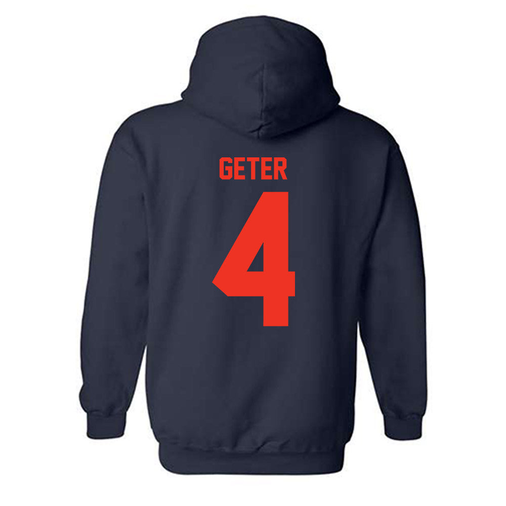 Syracuse - NCAA Football : Chase Geter - Classic Shersey Hooded Sweatshirt-1