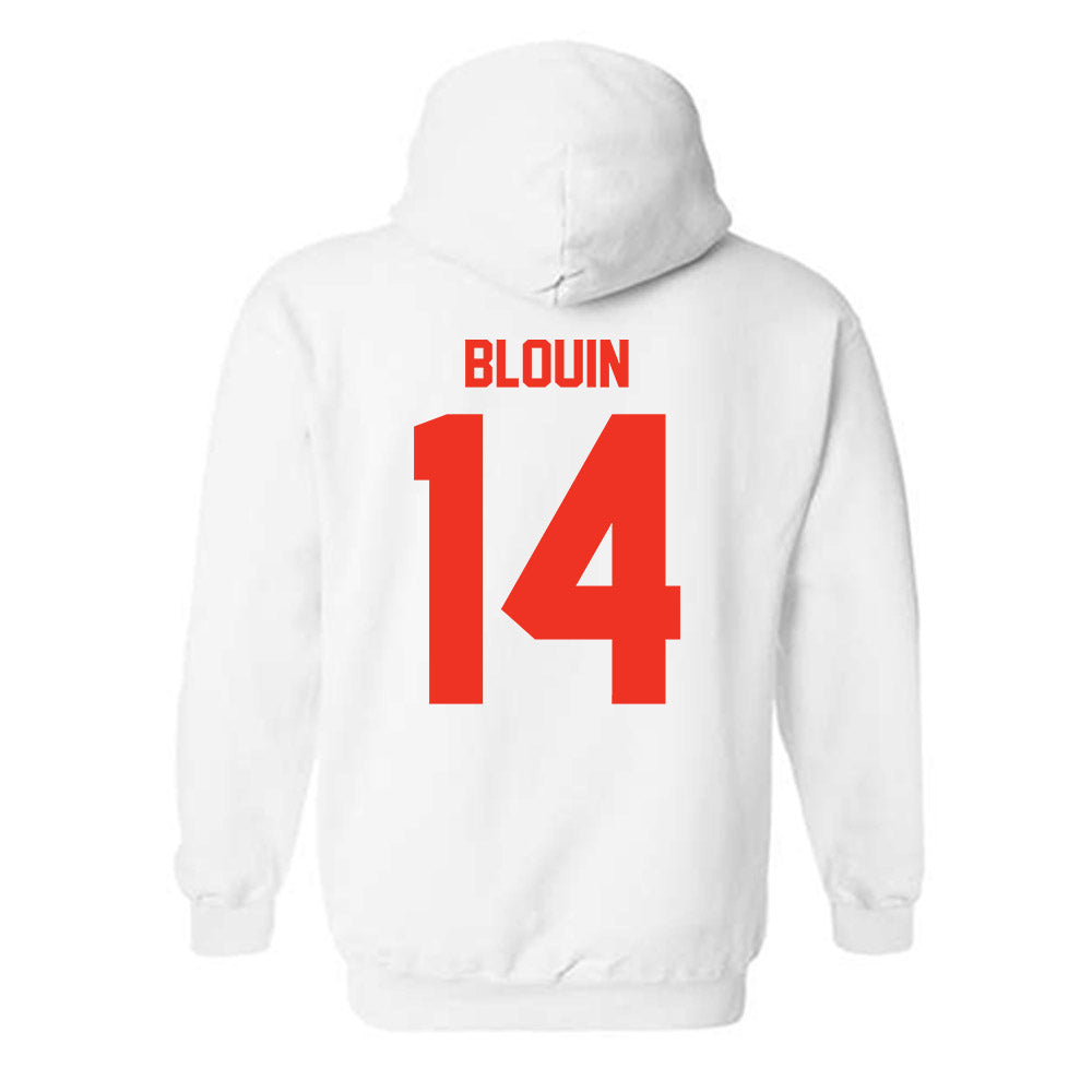 Syracuse - NCAA Women's Ice Hockey : Jordan Blouin - Classic Shersey Hooded Sweatshirt-1