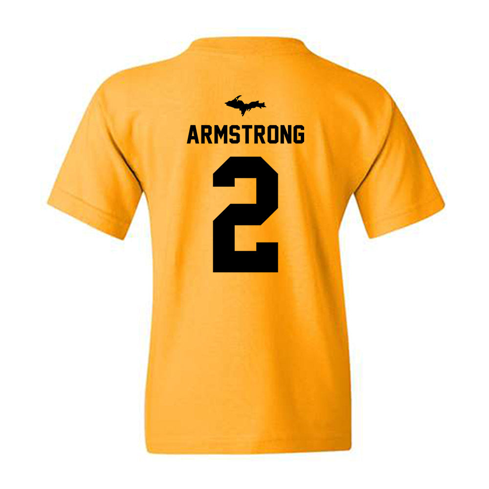 Michigan Tech - NCAA Women's Soccer : Brooke Armstrong - Generic Shersey Youth T-Shirt-1