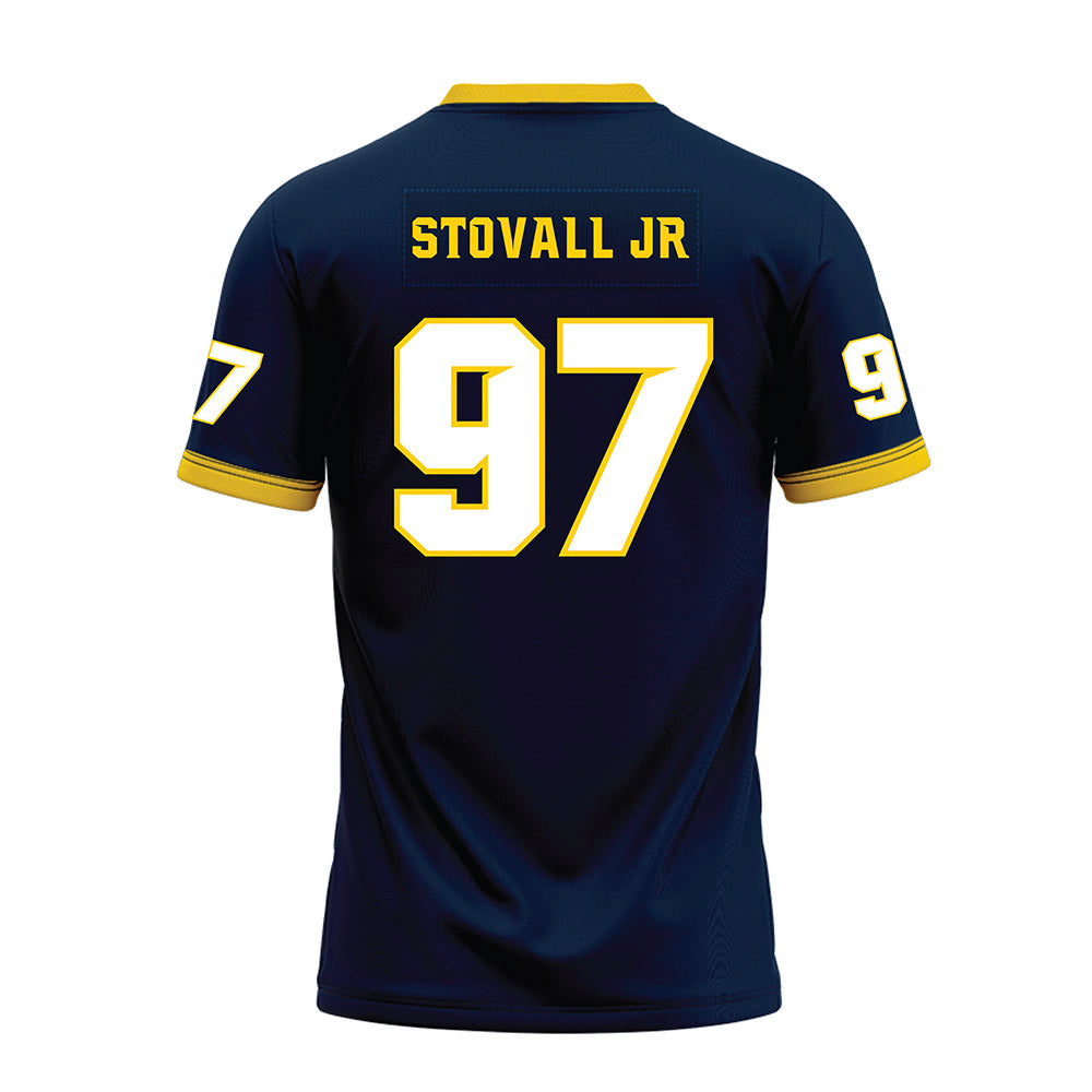 Toledo - NCAA Football : Brian Stovall Jr - Blue Premium Football Jersey-1