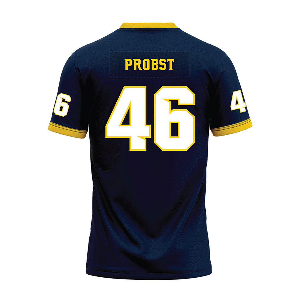 Toledo - NCAA Football : Hunter Probst - Blue Premium Football Jersey-1