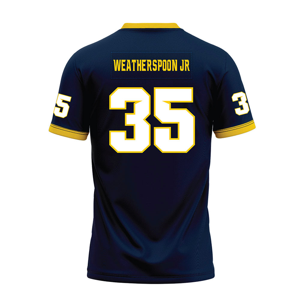 Toledo - NCAA Football : Bryant Weatherspoon jr - Blue Premium Football Jersey-1