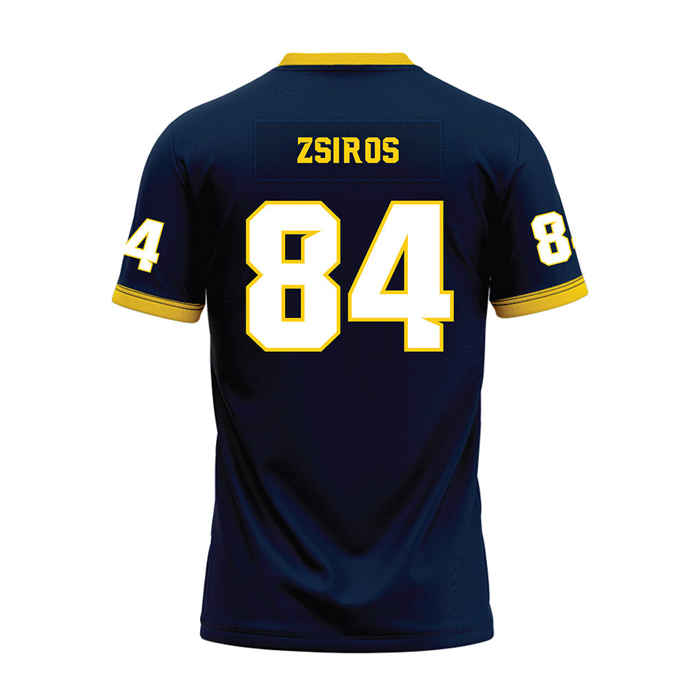 Toledo - NCAA Football : Thomas Zsiros - Blue Premium Football Jersey-1