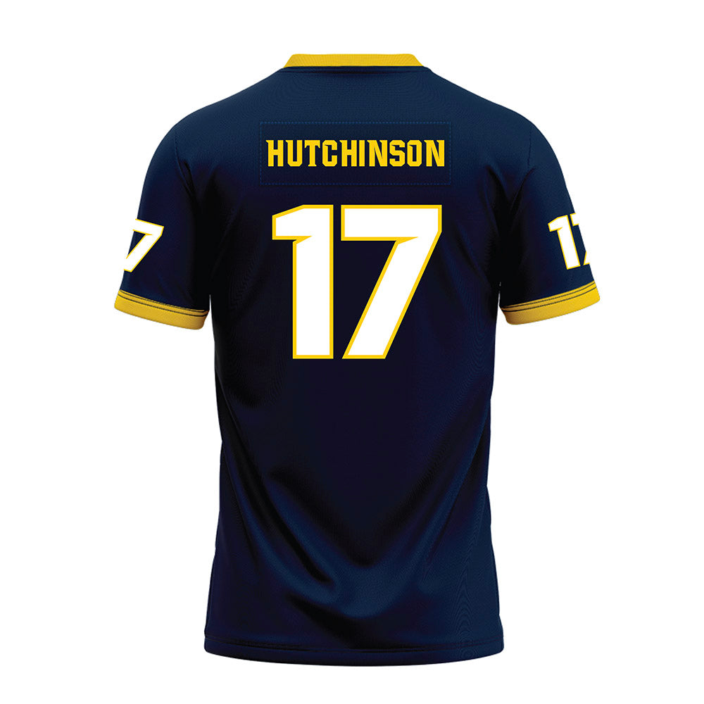 Toledo - NCAA Football : Kaleb Hutchinson - Blue Premium Football Jersey-1