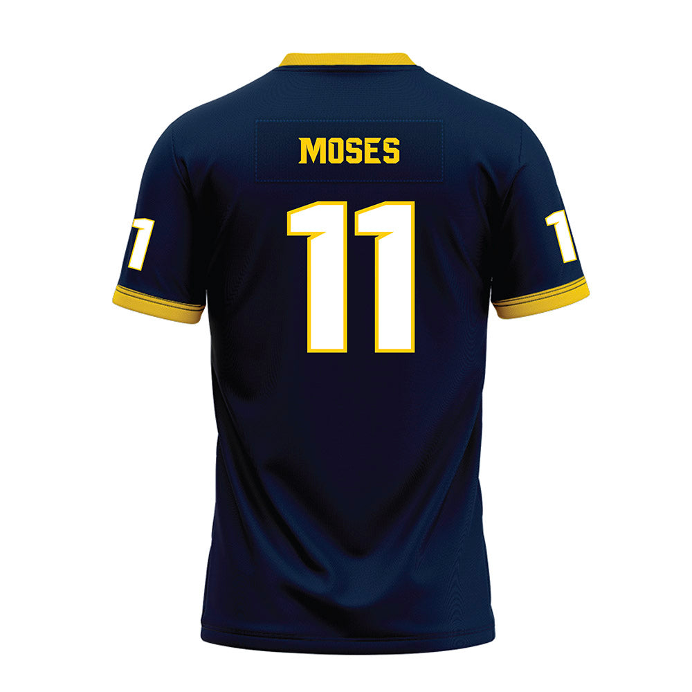 Toledo - NCAA Football : Walter Moses - Blue Premium Football Jersey-1