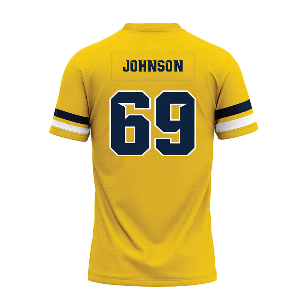 Toledo - NCAA Football : Dominic Johnson - Gold Premium Football Jersey-1
