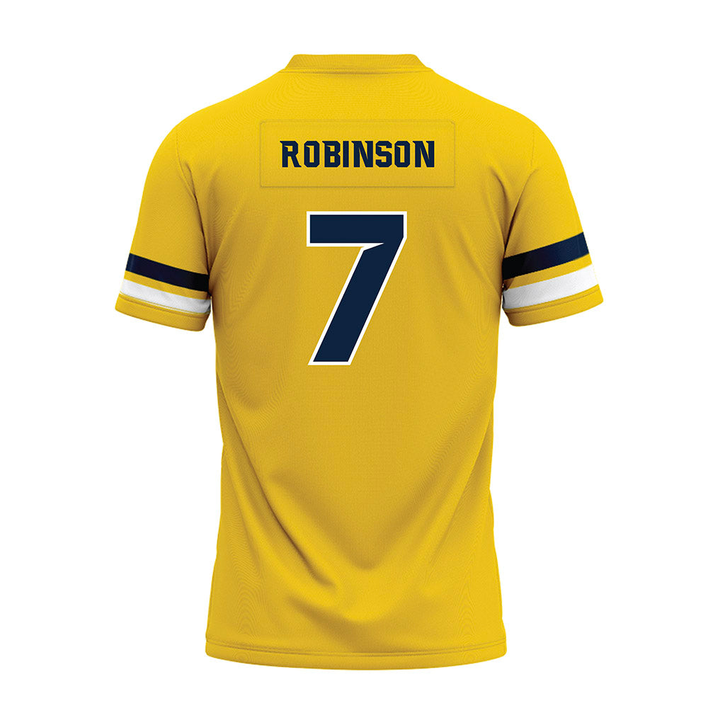 Toledo - NCAA Football : Khamoni Robinson - Gold Premium Football Jersey-1