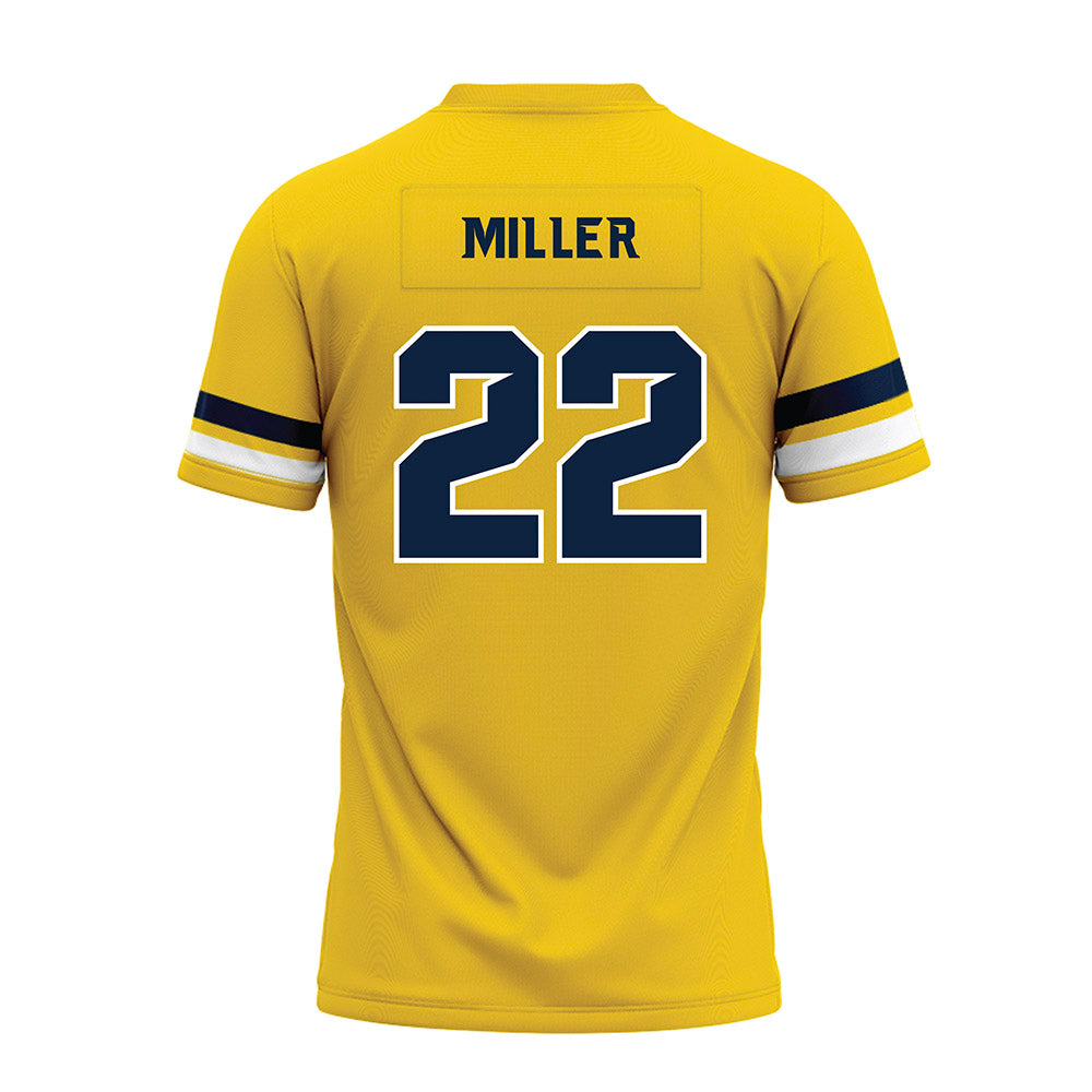 Toledo - NCAA Football : Cj Miller - Gold Premium Football Jersey-1