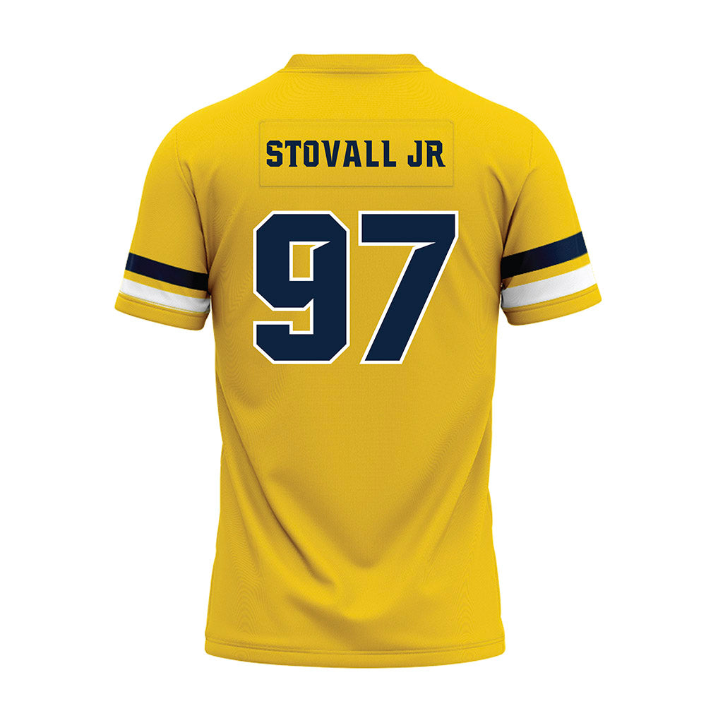 Toledo - NCAA Football : Brian Stovall Jr - Gold Premium Football Jersey-1