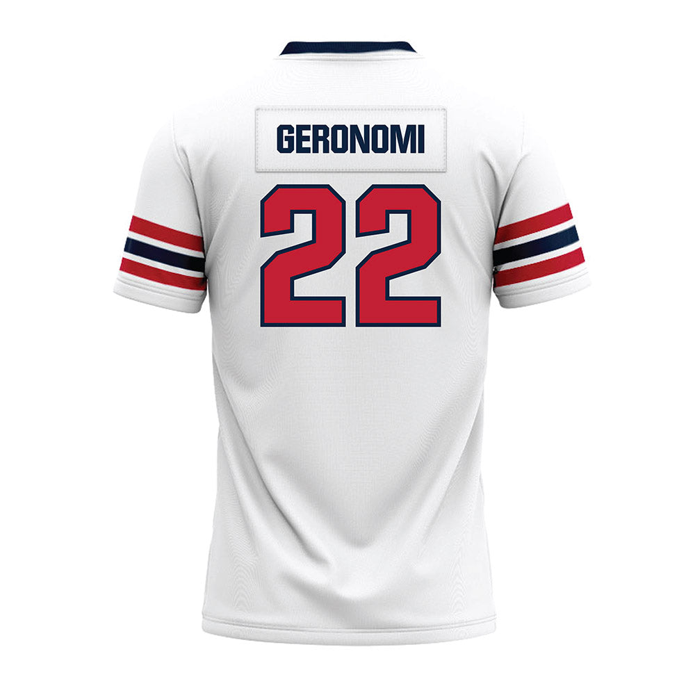 Richmond - NCAA Football : Devin Geronomi - White Premium Football Jersey-1