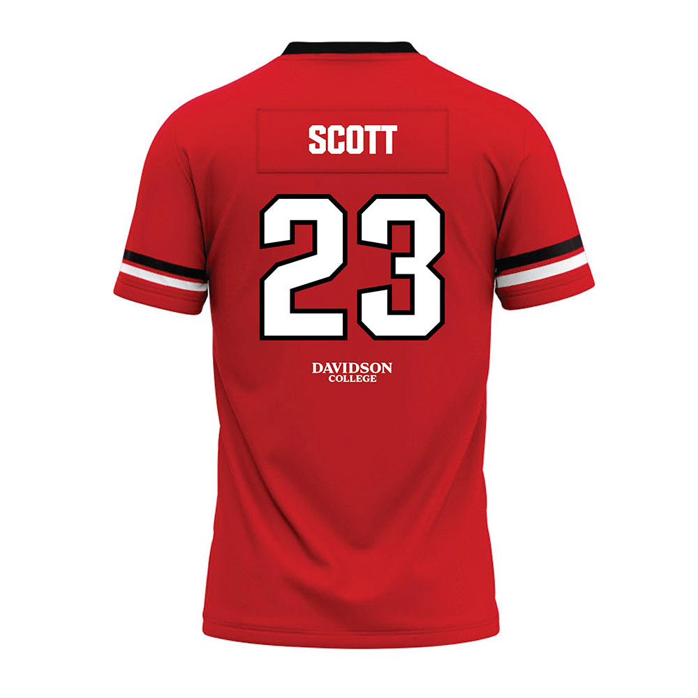 Davidson - NCAA Football : Nakoma Scott - 2024 Orange Premium Football Jersey-1